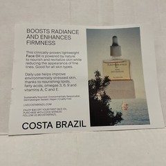 COSTA BRAZIL Kaya Anti-Aging Face Oil SAMPLE SIZE 30ml Total Brazilian Beauty