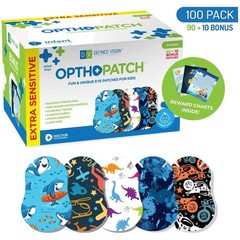 Infant Eye Patches – Boys&rsquo; Design – 100 Count + Bonus Charts