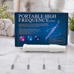 High Frequency Facial Skin Care Wand Machine Acne Hair Treatment Set