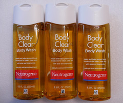 Neutrogena Body Clear Acne Body Wash Glycerin & 2% SA, 8.5 Fl. Oz, 3 Pack