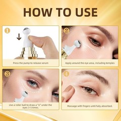 UJHAY 5% Caffeine Eye Cream, Under Serum for Dark 0.5 Fl Oz (Pack of 1)
