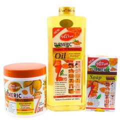 Veet Gold Turmeric Super Turmeric Oil, Cream and soap USA Stock free shipping