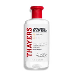 Thayers 2% AHA Exfoliating and Brightening Toner 12 Fl Oz (Pack of 1), Clear