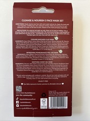 Que Bella Cleanse & Nourish Face Mask Set Multicolor Cruelty Free – (Pack of 3)