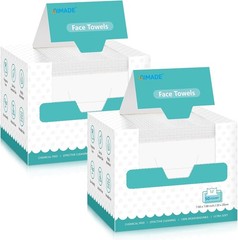 Face Towels, 100 Count Disposable Face Towelette | for Washing Face, Skincare,