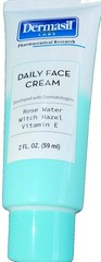 Dermasil Labs Daily Face Moisturizer Cream Rose Water Witch Hazel Vit E 2 fl oz