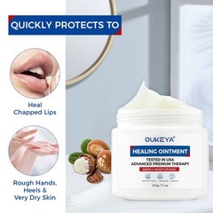 OUKEYA Multi-Purpose Repair Balm – For Extremely Dry, Cracked Lips & Skin 11 oz