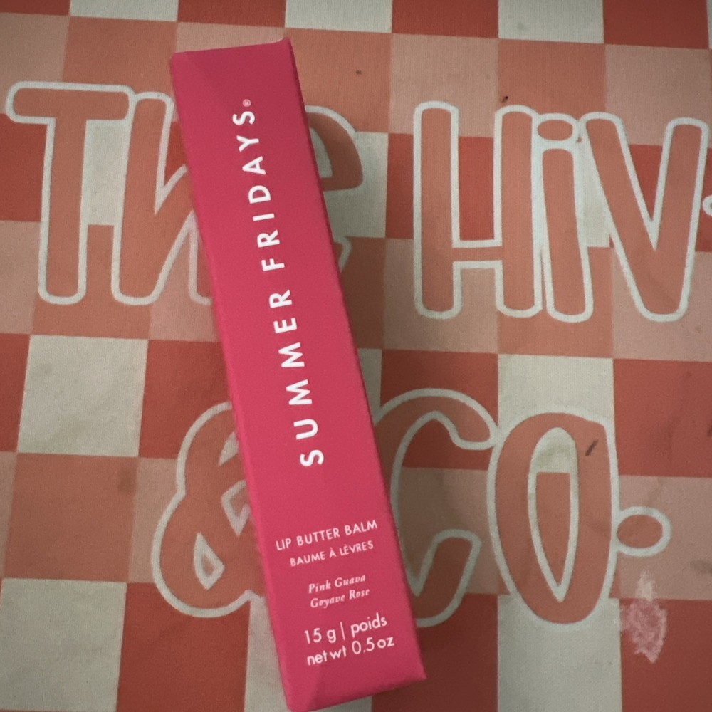 Summer Fridays Lip Butter Balm – Pink Guava – 0.5oz / 15g – NEW In Box