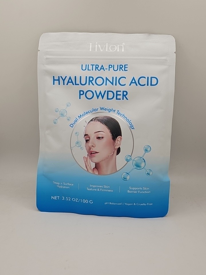 Hyaluronic Acid Serum Powder for Skin,Low and High Molecular Weight,Cosmetics Gr