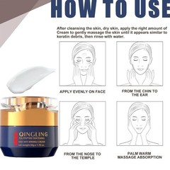Qingling Face Cream, Wrinkle Removal Moisturizer, Polypeptide Tightening Anti