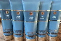 5 (FIVE) AQUA HOUR 8oz Shea Butter CREAM Bath and & Body Works Everyday Luxuries