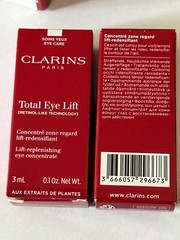 Clarins Total Eye Lift Replenishing Concentrate Cream-3 ML SAMPLE LOT of 2