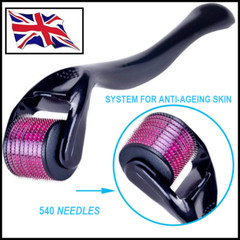 DERMA ROLLER 540 Titanium Micro Needle Facial Skin Roller Cellulite Hair Growth