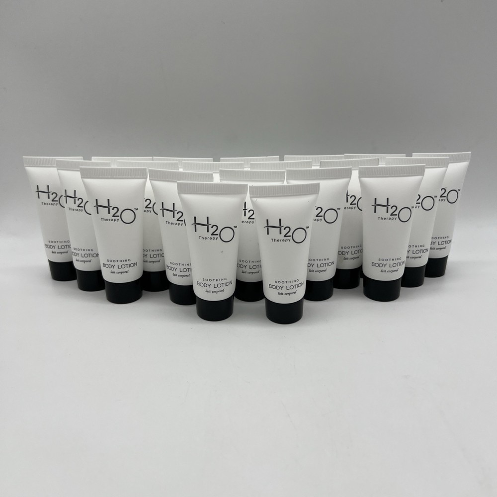 H2O Therapy Soothing Body Lotion Lemongrass & Aloe Vera Travel Hotel 20 Pack