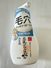 SANA Soy Milk Isoflavone Foaming Face Cleanser Unscented Colorant-Free 200mL