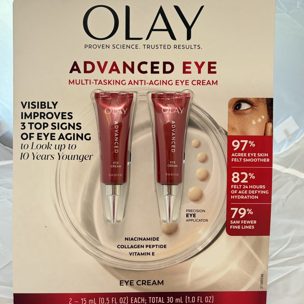 Olay Advanced Multi Tasking Anti-Aging Eye Cream 0.51oz 2 Pack