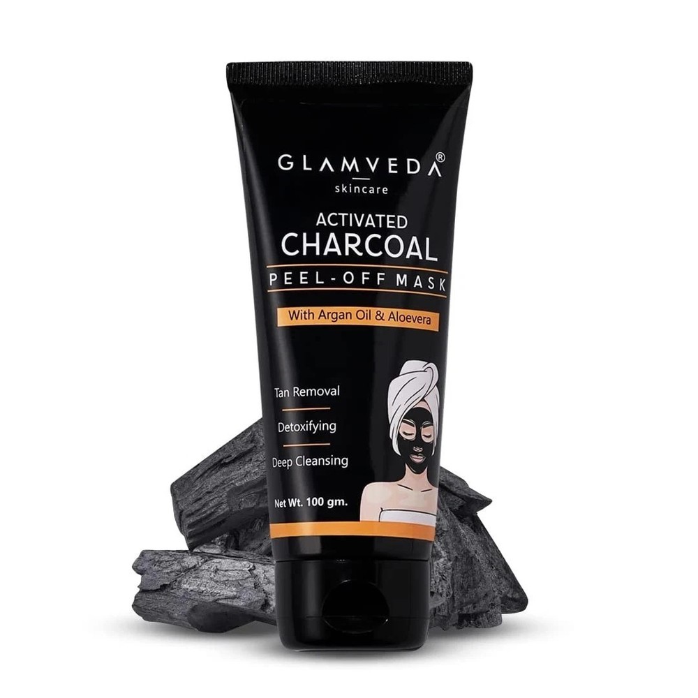 Glamveda Activated Charcoal Peel Off Mask For All Skin Types 100g