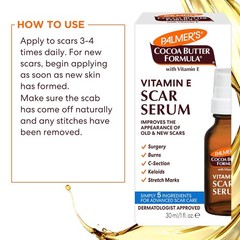 Palmer&rsquo;s Cocoa Butter Formula Scar Serum, Skin Brightening Oil for Face & Body,