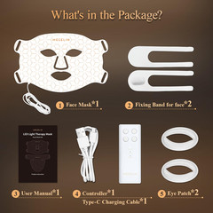 7 Color LED Light Therapy Face covering Facial Skin Rejuvenation Anti-Aging Acne