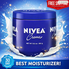 NIVEA Creme Body, Face and Hand Moisturizing Cream – 13.5oz