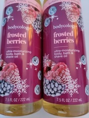 Bodycology Frosted Berries Body Bath & Shave Oil Paraben & Phthalate Free