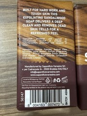 2 Pcs Sai Sapone Artigianale Sandalwood Scrub Soap Bar 10.5 Oz Nourishing Italy