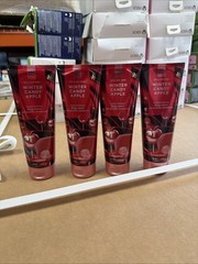 QTY 4 – Bath & Body Works WINTER CANDY APPLE Body Cream Lotion Moisturizer 8oz