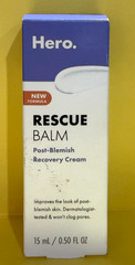 Hero Cosmetics Rescue Balm Post-Blemish Recovery Cream 0.5 fl oz no date