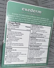 Exederm Flare Control Anti-Itch Cream Eczema & Dermatitis Sensitive Skin Exp5/28