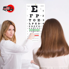 Snellen Eye Chart Eye Charts for Eye Exams 20 Feet 22×11 Inches Low Vision