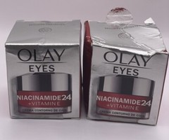 Set Of 2 New Olay Eyes Niacinamide 24 + Vitamin 15ml OPEN BOX