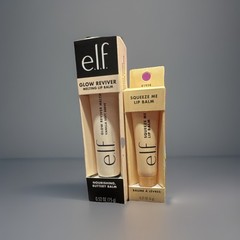 e.l.f. Glow 2 Pc Squeeze Me Lip Balm Vanilla Soft, Serve, & Vanilla Frosting