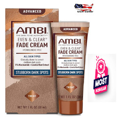 Ambi Even & Clear Advanced Fade Cream Licorice Root Extract, PHA, 1 Fl Oz