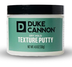 Hair Putty Medium Hold Dry Texture 4.6oz Water Based Duke Cannon Supply