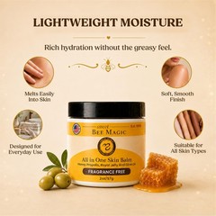 Sweet Bee Magic Organic Honey Balm for Face, Skin & 2 Ounce (Pack of 1)