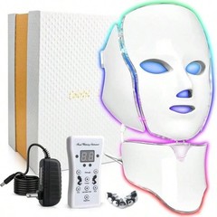 Luminous Glow LED Face Neck Mask Red Infrared Light Therapy Skin Care Beauty