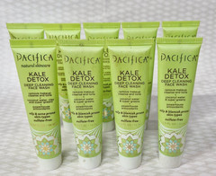 9 x Pacifica KALE DETOX Deep Cleansing Face Wash Cleanser 0.5oz Travel Size