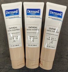 NEW! DERMASIL®️ LAB ~ OATMEAL FACIAL CLEANSER ~ 5 Oz.Combo-3