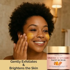 Turmeric Vitamic C Face Scrub infused with Hyaluronic & Kojic Acid BUY 1 & GET 1