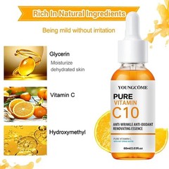 Vitamin C Facial Serum Hyaluronic Acid Hydrating Brightening Skin Care