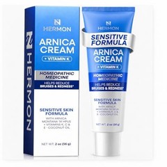 Hermon Arnica Bruise Cream 2oz Vitamin K Face Under-Eye Sensitive Thin Skin