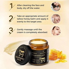 Crema De Sebo De Res Miel 4 Oz Para La Cara y La Piel Sevo Cevo Cebo Hidratante