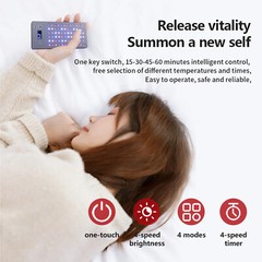 1PCS Handheld Red Light Therapy Device Mini Portable – 72LEDs 4 Wave lengths N5j