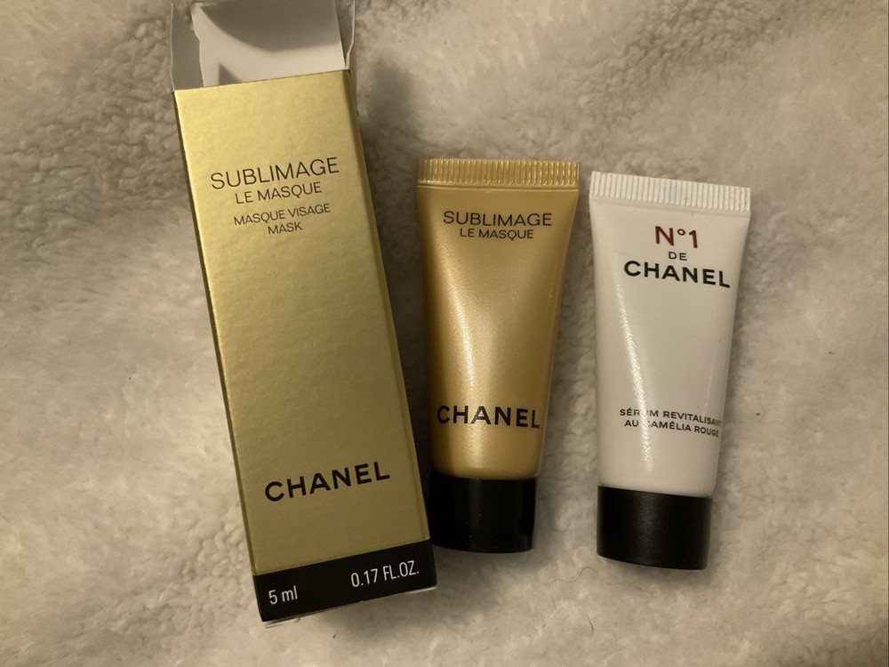 CHANEL Sublimage LE MASQUE MASK + No 1 Serum Revitalisant 5ml/.17oz Travel New