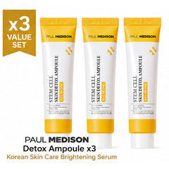 Paul Medison Detox Ampoule x3 Korean Skin Care Brightening Serum