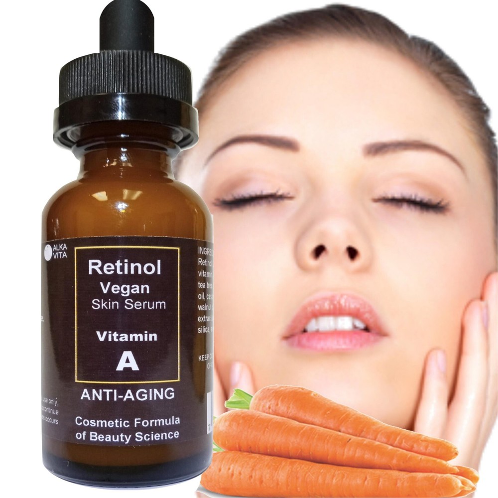 Retinol Vitamin A Vegan Skin Serum Face Skin Regenerating Natural By ALKAVITA