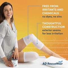 AD Rescuewear Eczema Arm and Leg Sleeves Nighttime Relief for Adults and Tee…