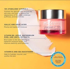 M-61 Vitablast C 15% Eye Concentrate 0.1 oz Brightening Firming Eye Cream NEW