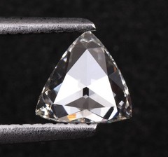 1Ct Trillion Cut Certified Lab Grown Diamond D Color VVS1 Clarity Loose Gemstone
