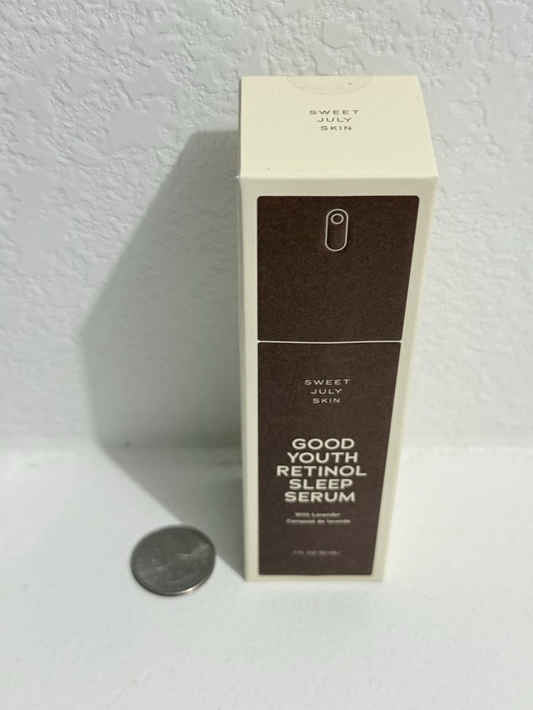 SWEET JULY SKIN Good Youth Retinol Sleep Serum Lavender,Retinol, Lactic Acid NIB